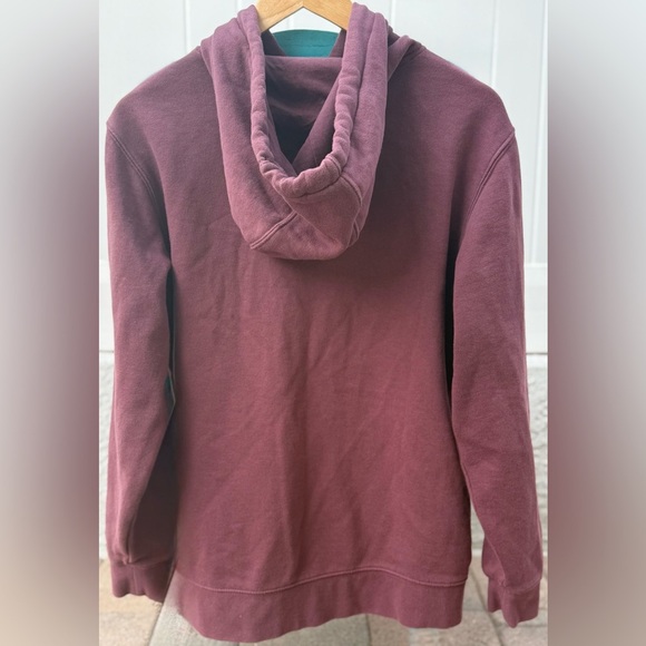 Vans Outdoor Club Hoodie 🌄 Retro Trail Graphic – Size S – Maroon & Mint - Picture 5 of 10